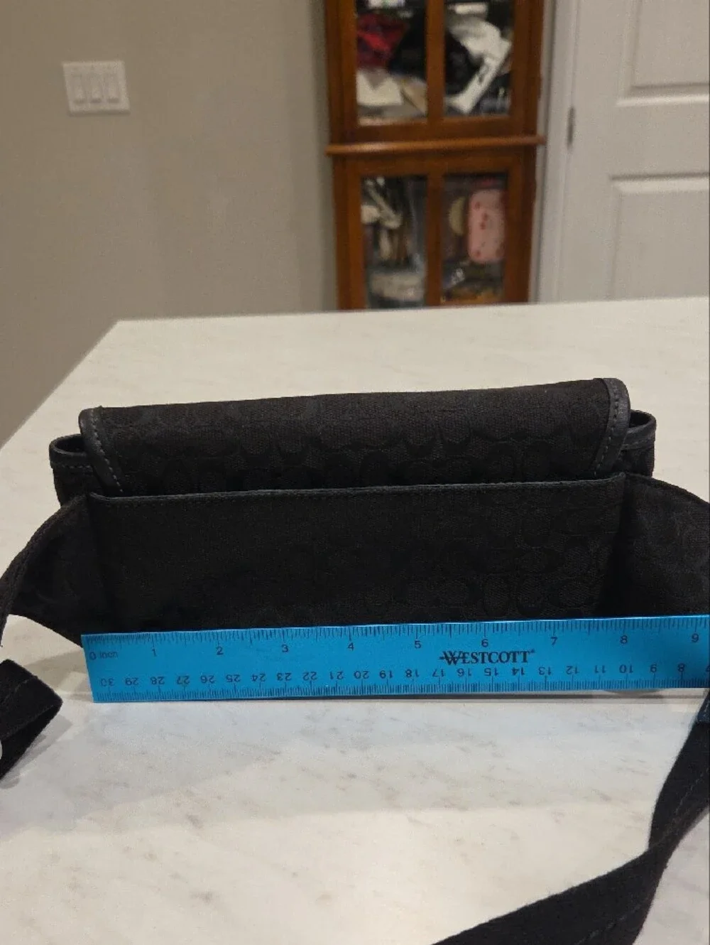 Coach Black Signature Logo Fanny Pack/Belt Bag Small